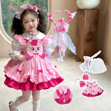 女童洛丽塔连衣裙2025春秋新款儿童生日礼服卡通萌可洋气公主裙