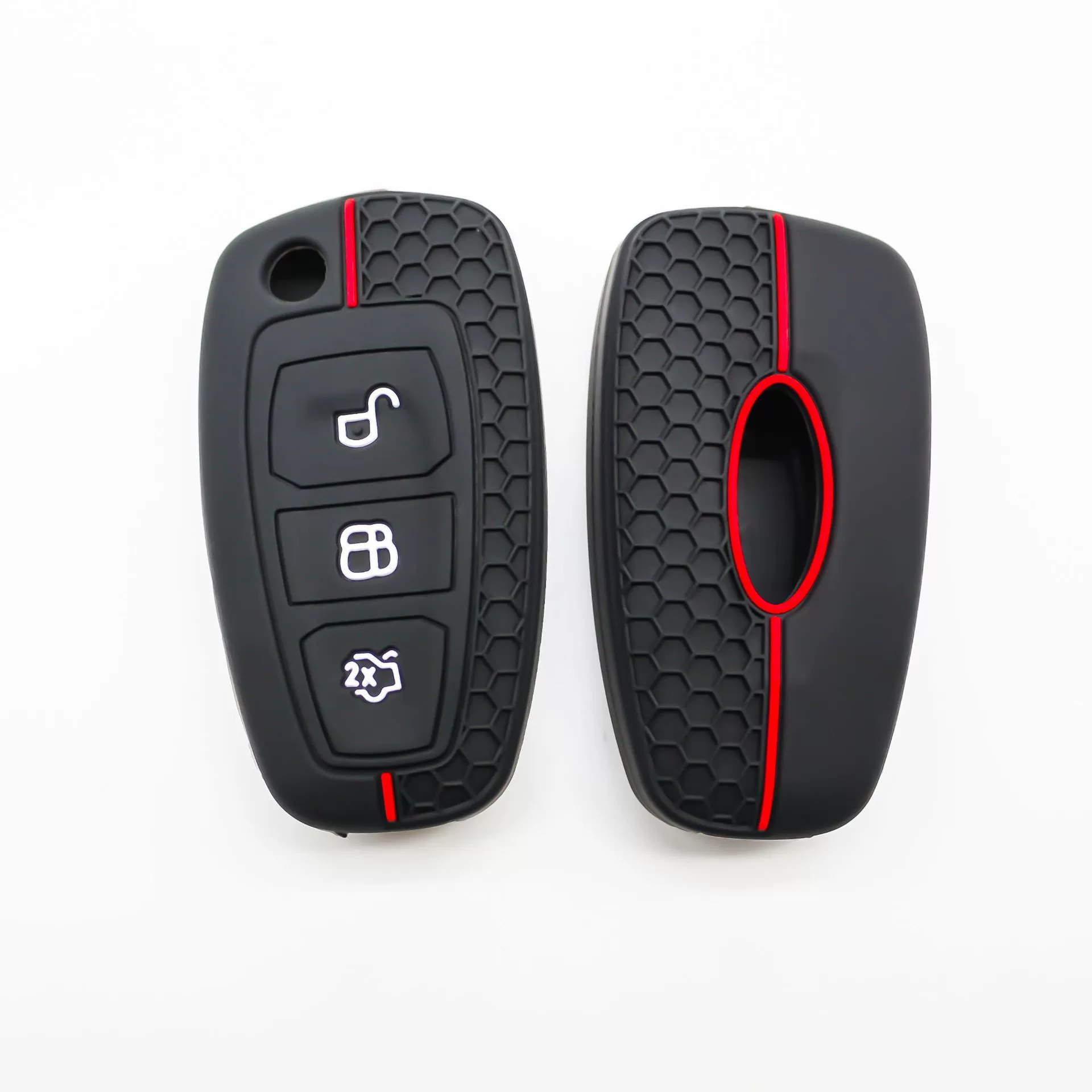 Подходит для старого Ford Mondeo складной тройной ключ сотовый дизайн силиконовый чехол для ключей автомобиля завод на складе