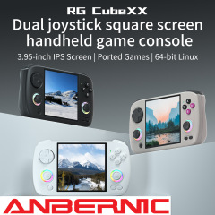 ANBERNIC安伯尼克RGCubeXX横屏版Linux掌机游戏机双摇杆复古风
