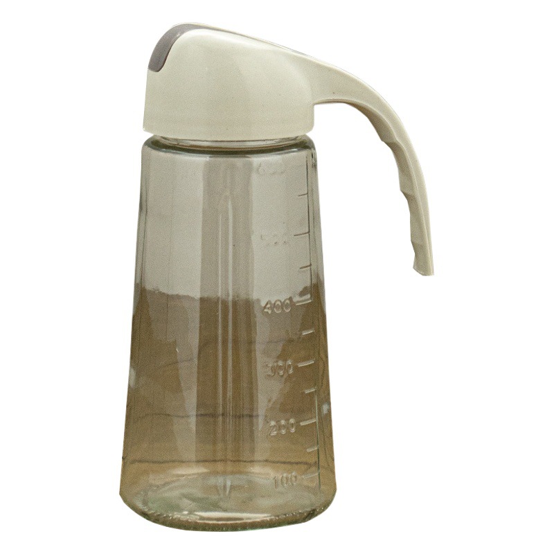 Olla de aceite de vidrio con apertura y cierre automático, olla de aceite a prueba de fugas para cocina casera, botella de aceite embotellada para salsa de soja de gran capacidad, vajilla al por mayor