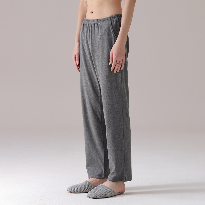 Pantalones de pijama de hombre pantalones largos de primavera y otoño pantalones de invierno de lana simple para niños pantalones caseros de invierno y otoño