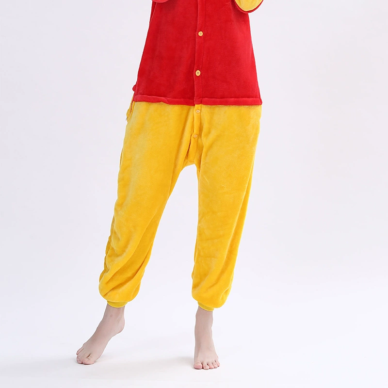 Мультяшный пижамный комбинезон, милый фланелевый overall