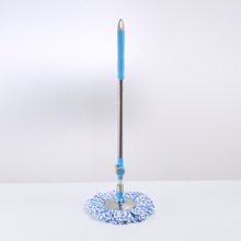 二节塑料手柄蓝色杆加粗加厚伸缩杆拖布杆子通用拖把杆旋转省力