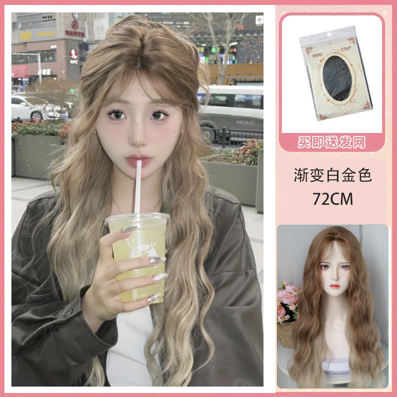 백금 그라디언트 헤어 넷