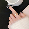 Fashionable chain, ring, Korean style, simple and elegant design