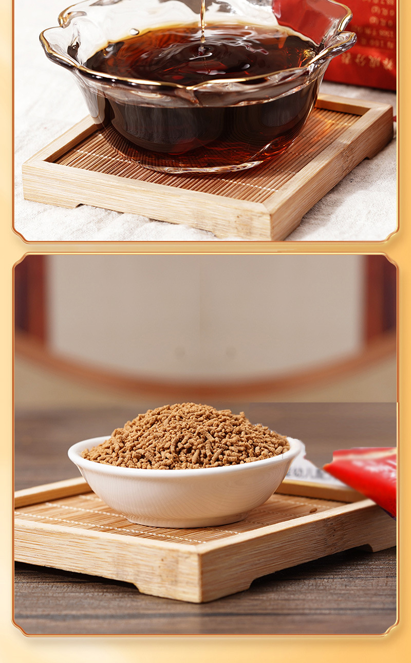 Brown Sugar Ginger Tea Instant Granules 100g Warming Daily Drink in use