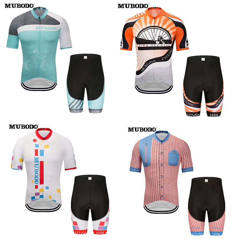 Summer Quick-drying Clothes Short-sleeved Strap Riding Clothing Men's and Women's suit Outdoor Breathable Mountain Cross-country Bike Clothing