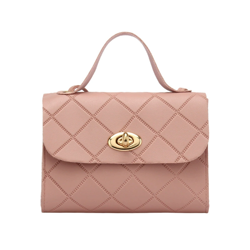 Small Crossbody Bag, Korean Style 2021 Collection, Quilted Turn-Lock, Multi-Color