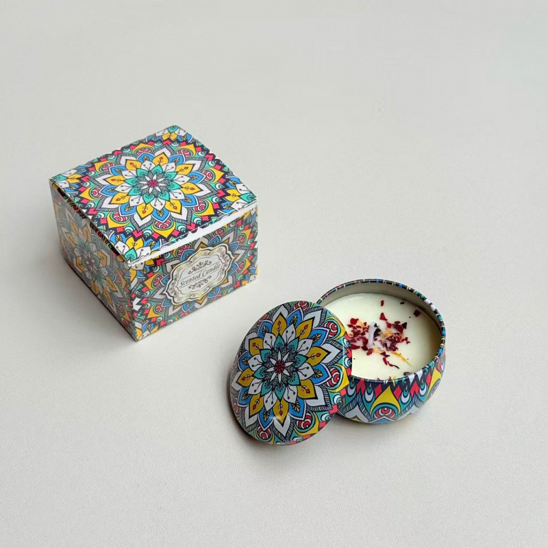 ¿Cara de soja transfronteriza con cera seca de flores? Regalos de cumpleaños de boda flores de flores de vela aromática