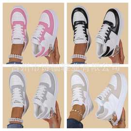 外贸大码小白鞋女2025春秋季新款厚底女士休闲运动鞋现货跨境批发