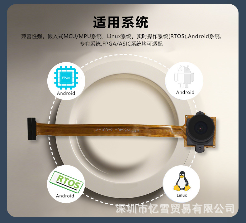 OV5640 high-definition camera module soft and hard board, 5-megapixel wide-angle autofocus usb driver-free module Application Scenario