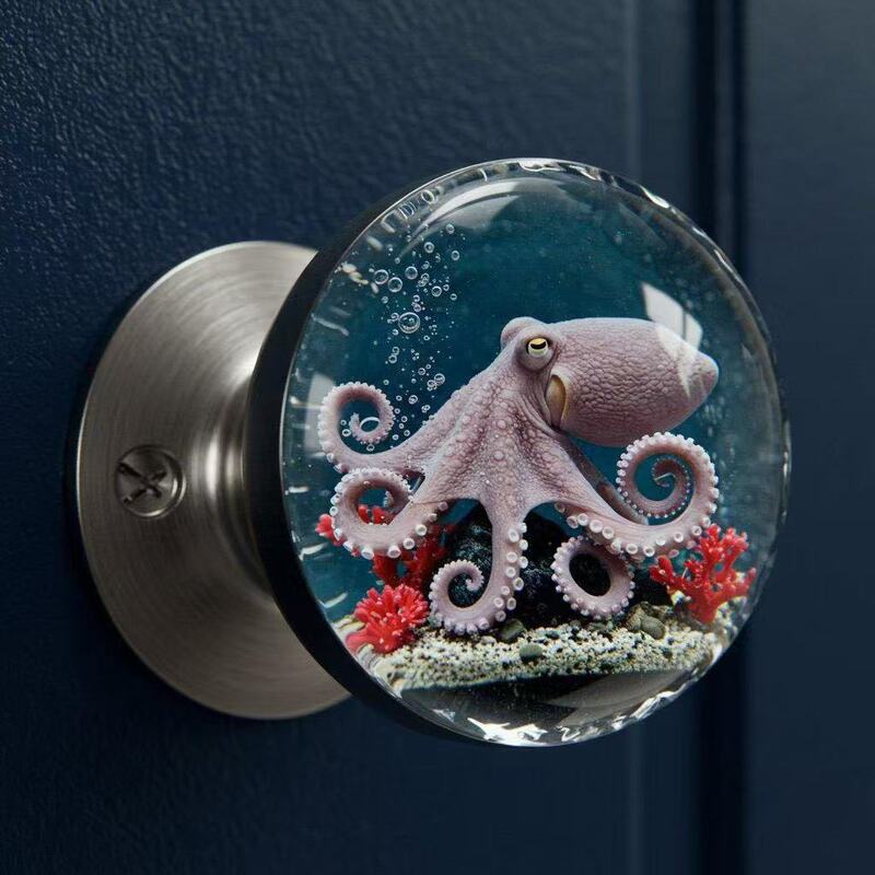 跨境新品Unique decorative door handle 独特的门把手装饰几何|undefined
