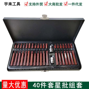 Wholesale 40 kits 54 sets of star batch sets of auto maintenance tools plum blossom star spline flower hexagon socket head