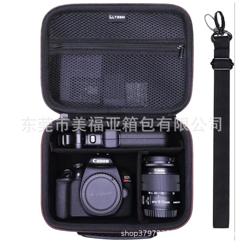 适用佳能Canon EOS Rebel T7//T6/数码单反相机收纳包相机配件包