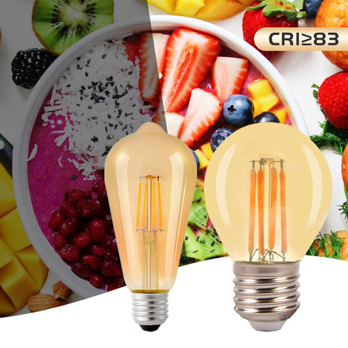Edison Bulb ST64 Filament Lamp LED Bulb, Retro & Nostalgic Design, E27 Base, Warm Yellow to White Light, 4W & 6W Options