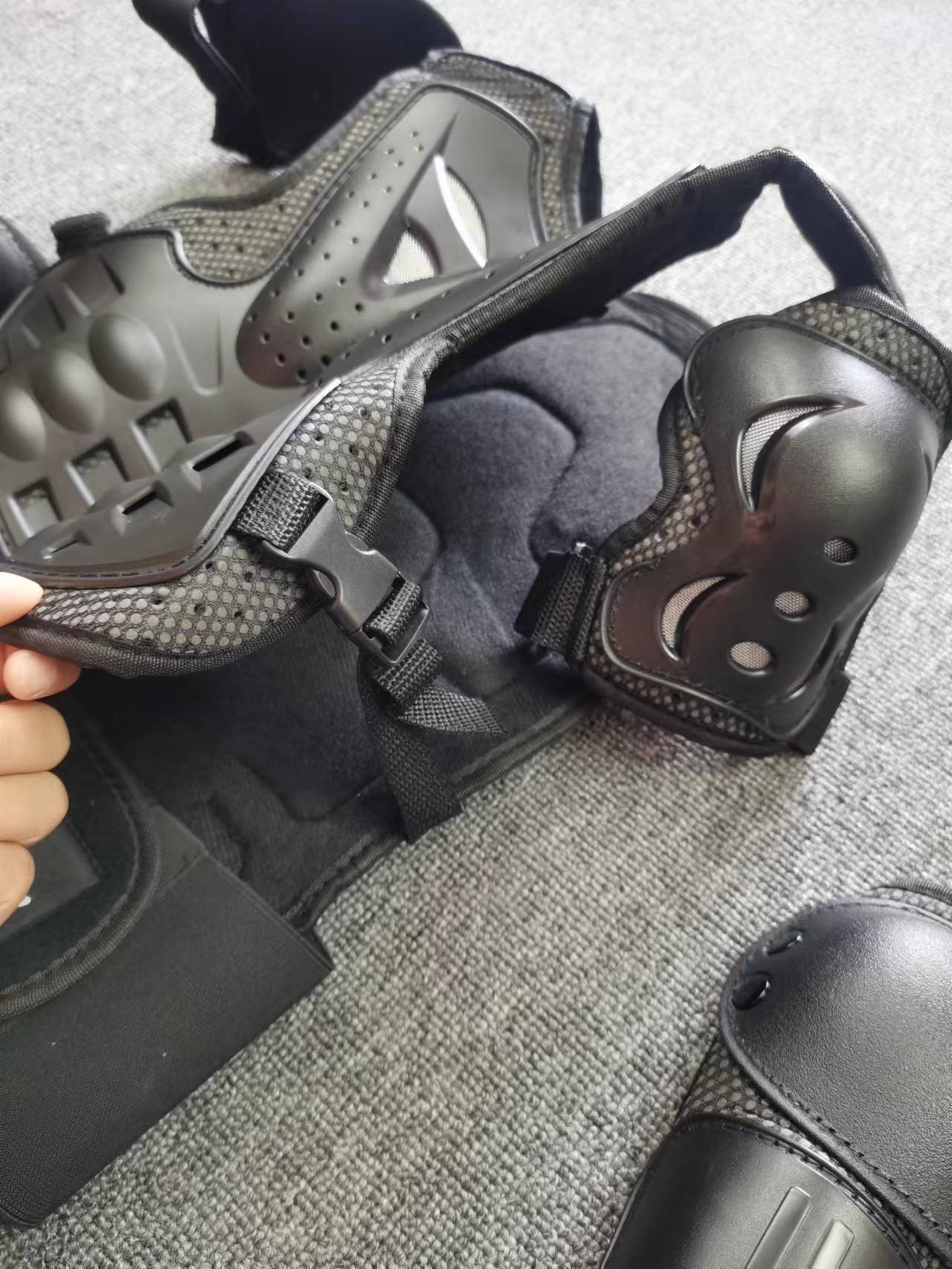 Niños armadura motocicleta equipo de protección armadura ropa niños traje de protección deportes rodilleras coderas