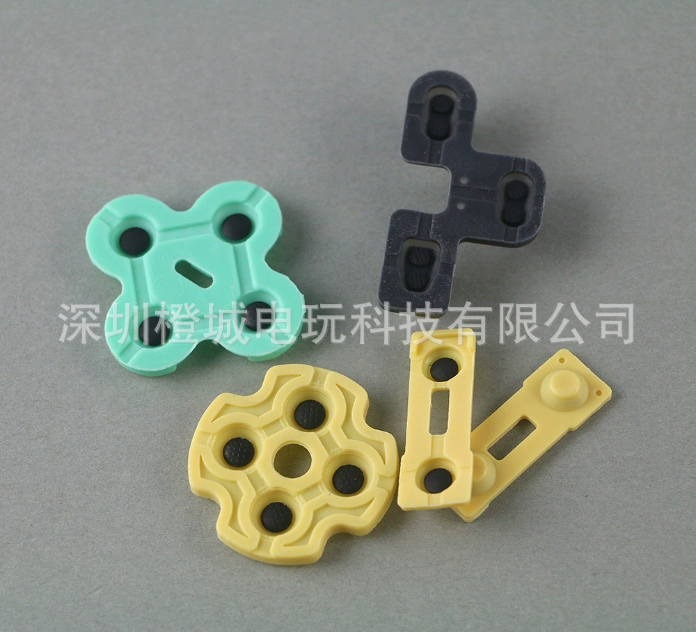PS2 conjoined conductive glue PS2 handle Pressing electrical soft silicon glue five -piece set A model main repair accessories