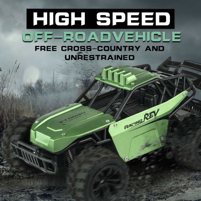 Cross-Border 1:16 Off-Road Climbing Remote Control Car Four-Wheel Drive High-Speed Mountain Bike Kidsren's Artificial Car Boy Toy