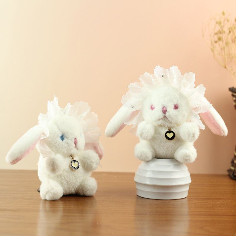 Celebridad de Internet linda Lolita conejito colgante pareja conejo peluche muñeca bolso colgante muñeca llavero