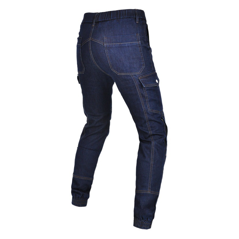 VOLERO ropa de trabajo retro atada al tobillo motocicleta pantalones anti-caída motocicleta jeans hombres Cordura resistente al desgaste anti-desgarro