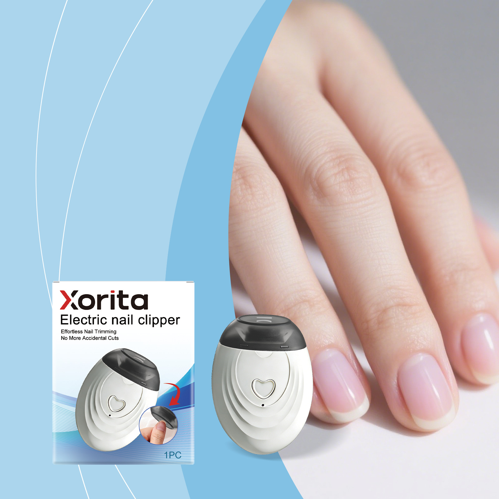 Xorita Lightweight Electric Nail Trimmer, a Tool That Cares for the Smooth Edges of Nails and Prevents Them from Being Rough