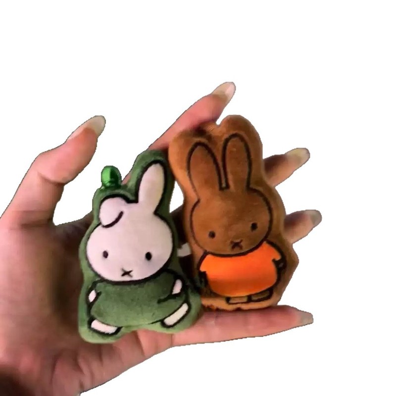 かわいいぬいぐるみブラウンミッフィーウサギペンダント超かわいいニッチバッグペンダントスクールバッグ人形人形キーホルダーイン|undefined
