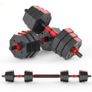 Octagonal dumbbell men's home fitness equipment 20kg adjustable protective floor exercise arm strength disassembly kettlebell