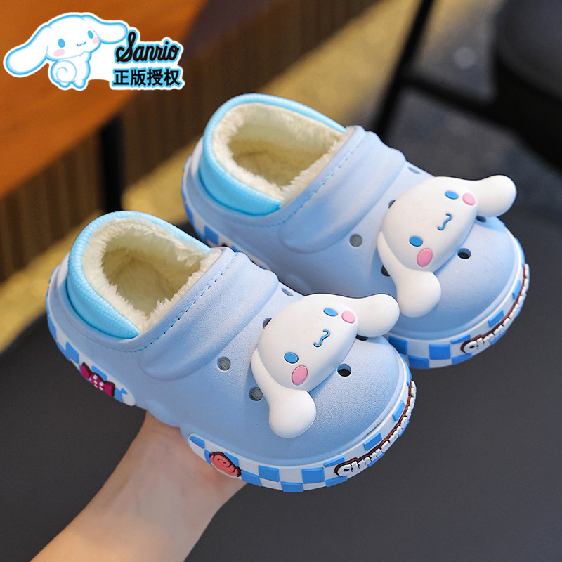 Sanliou zapatillas de algodón de invierno para niños, niños y niñas, calentamiento, bolsas de algodón para niños y medianos, bolsas de zapatos de algodón para niños