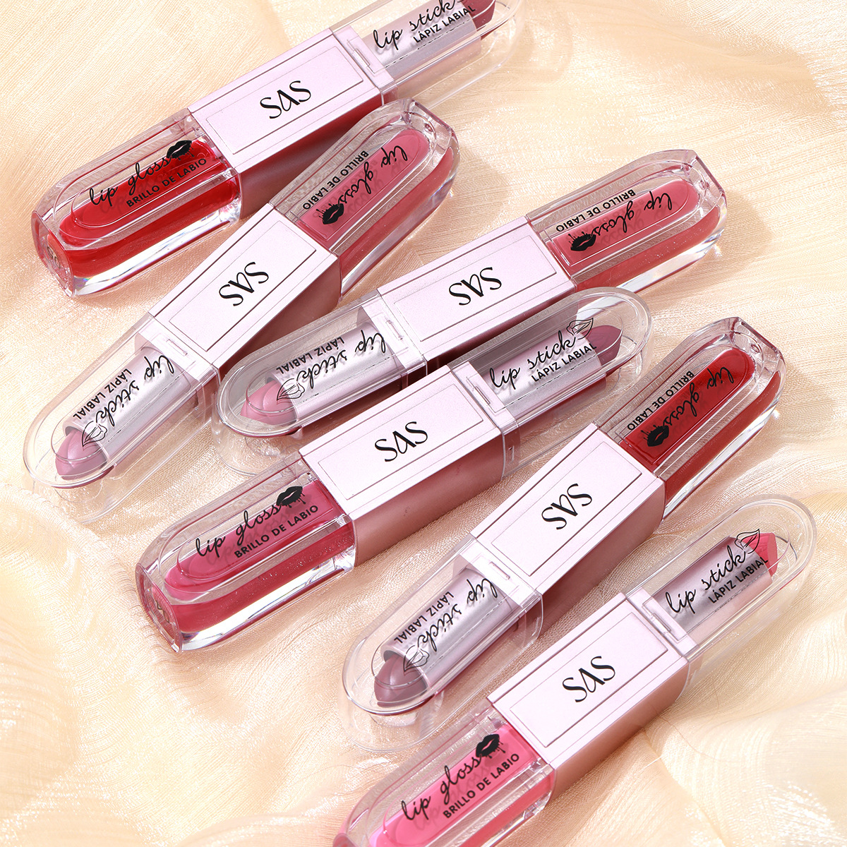 USHAS comercio exterior transfronterizo esmalte de labios terciopelo mate impermeable que no se desvanece lápiz labial largo SAC099