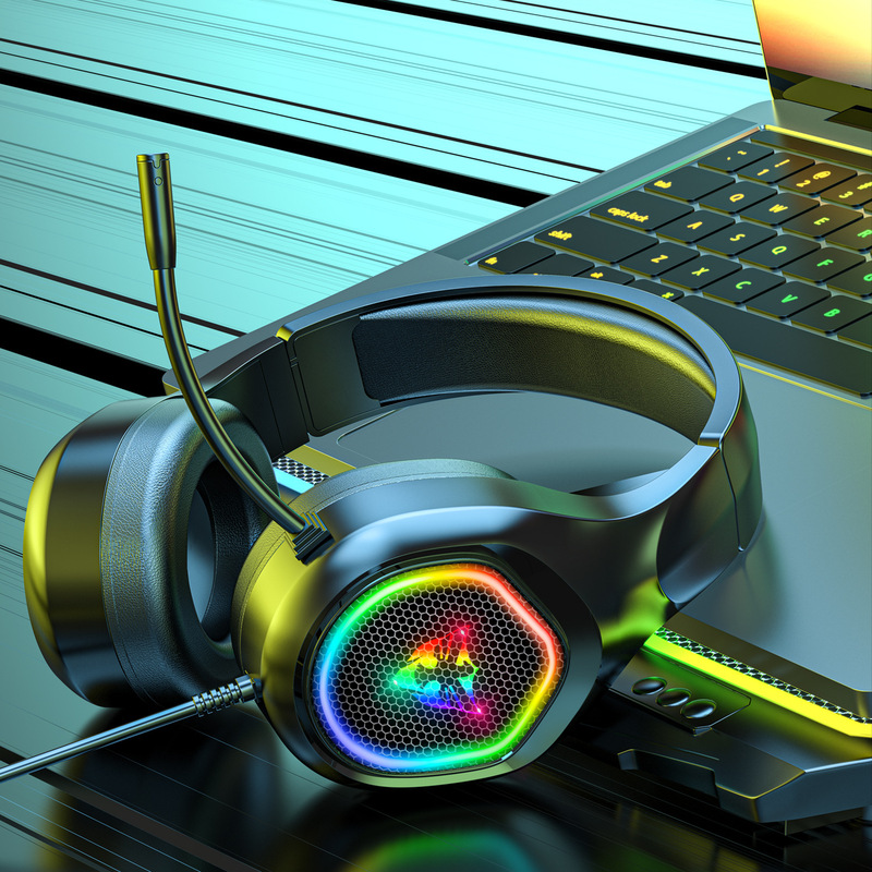 USBヘッドセット型ゲームヘッドフォンマイク付き携帯電話パソコン通用食鶏聴音弁位Typec有線|undefined