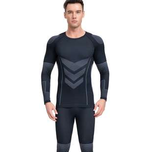 In stock men's ski thermal quick-drying underwear sports functional underwear outdoor cycling wicking thermal compression clothing