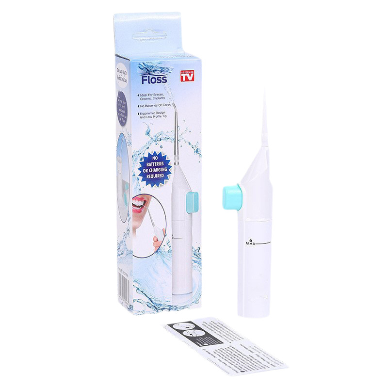 Lavadora de dientes de alta presión, limpiador de dientes de comercio electrónico, limpiador de dientes manual, hilo de agua IPX7 limpieza impermeable
