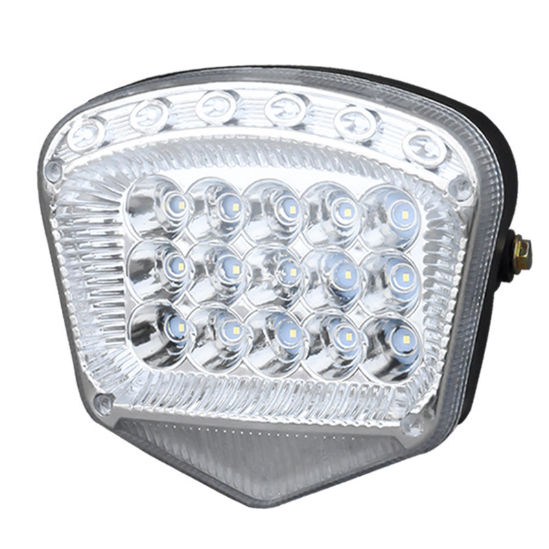 Motocicleta modificada foco LED super brillante triciclo eléctrico faro de luz cercana y lejana 48v60v72v impermeable universal