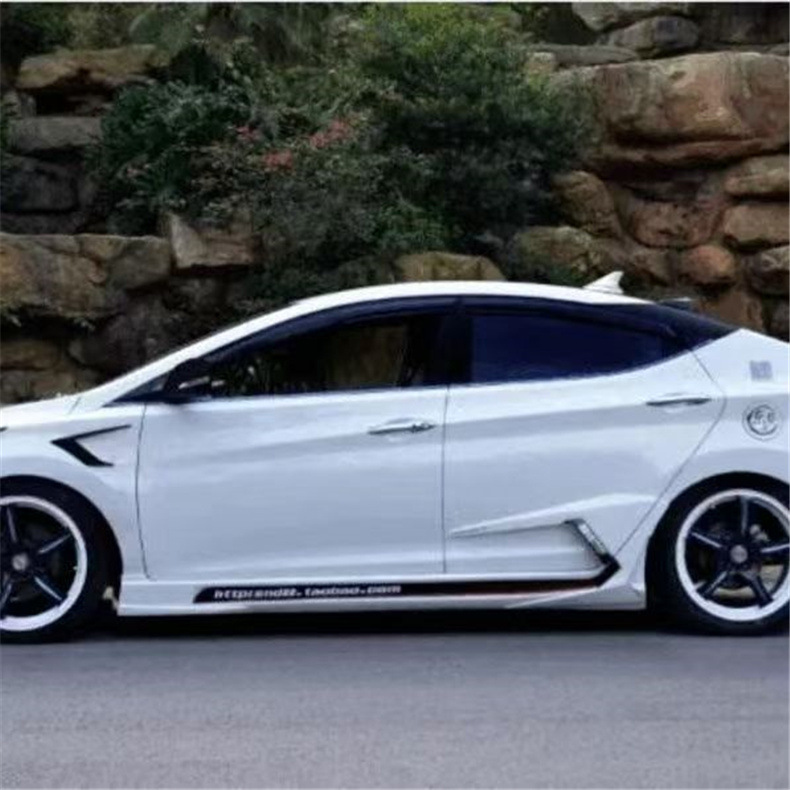 Suitable for 10-16 Models of Hyundai Elantra Modified Body Kits, Including Front Bumper, Rear Lip, Side Skirts, Grille, Rear Wing, and Fog Lights