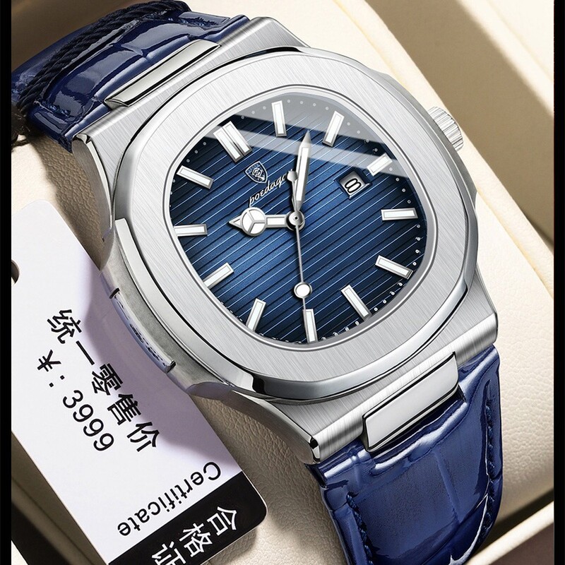 Swiss Brand Men's Watch New Model Waterproof Luminous Quartz Watch Live Streaming Dropshipping Decorative Calendar Hands Swiss Brand Men's Watch New Model Waterproof Luminous Quartz Watch Live Streaming Dropshipping Decorative Calendar Hands