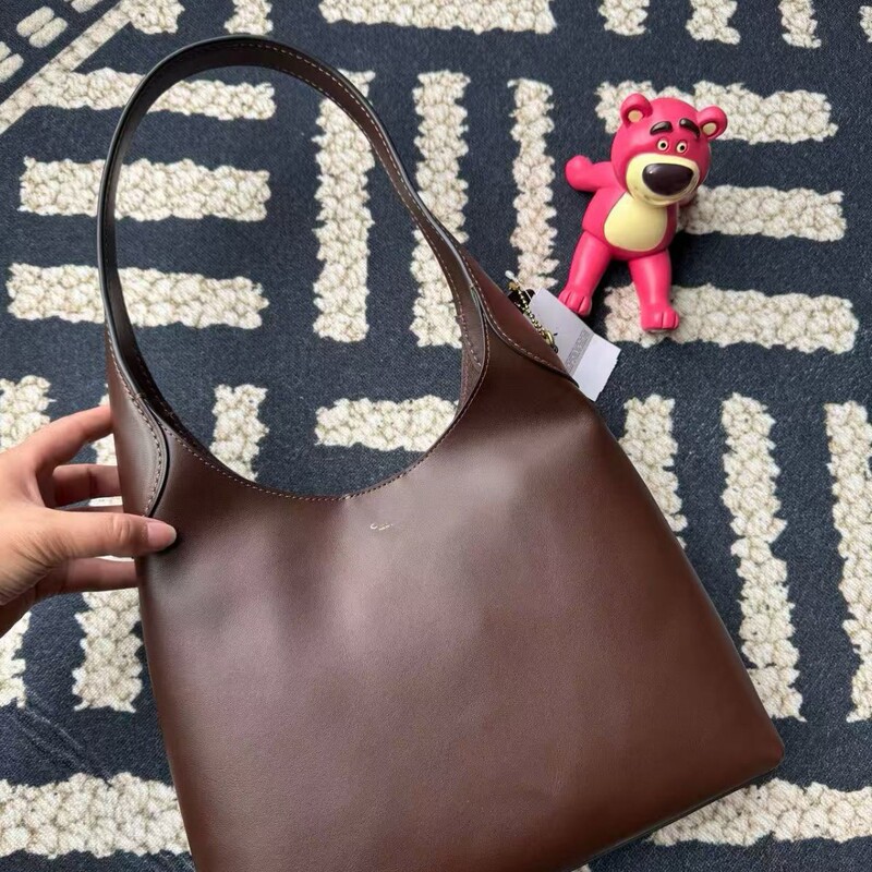 High-end C-brand Brooklyn No. 28 Tote Bag, Smooth Genuine Leather Underarm Bag, Large Capacity Commuting Shoulder Bag