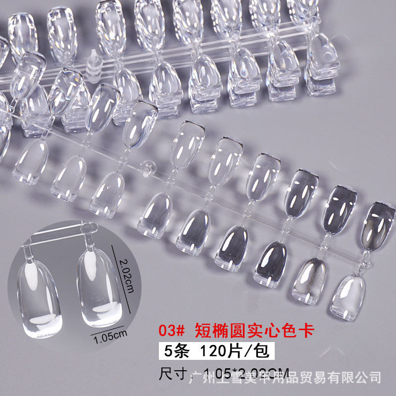 Flat Transparent Practice Short Round Square Nail Tips Japanese Color Plate for Nail Salon Use Flat Transparent Practice Short Round Square Nail Tips Japanese Color Plate for Nail Salon Use