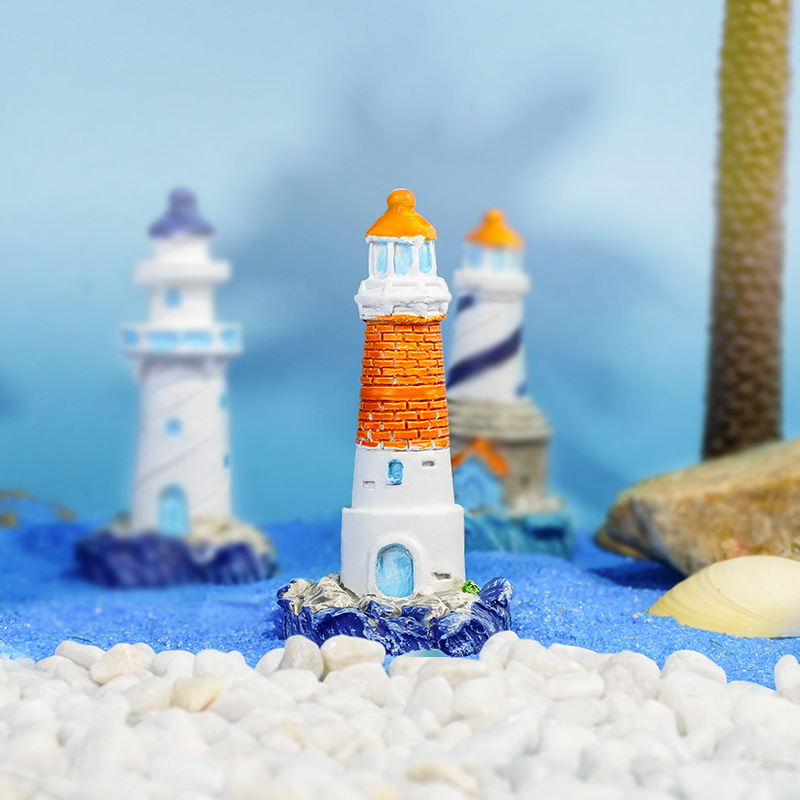 Faro Decorativo para Acuario y Micropaisaje de Resina Decorativo para Acuario y Pecera