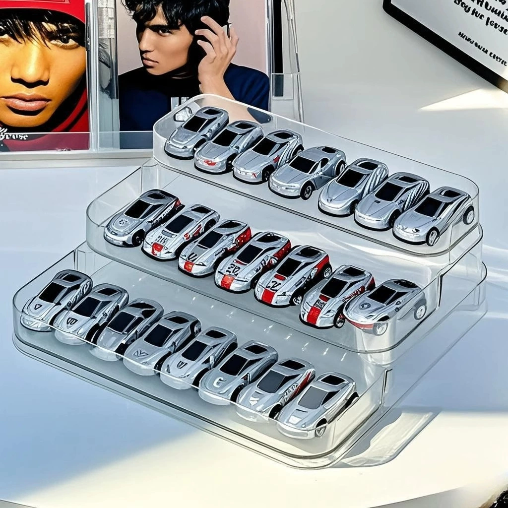 Аcrylic multilayer Hot Wheels, металлическая игрушечная машина, ящик для хранения, подставка, масштаб 1:64