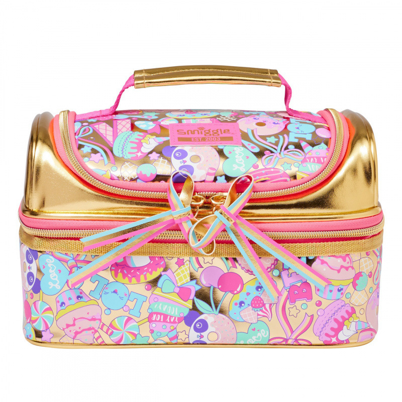 Bolso de comida australiano Bolso de doble capa Fiambrera Escuela primaria Niños Bolsa impermeable