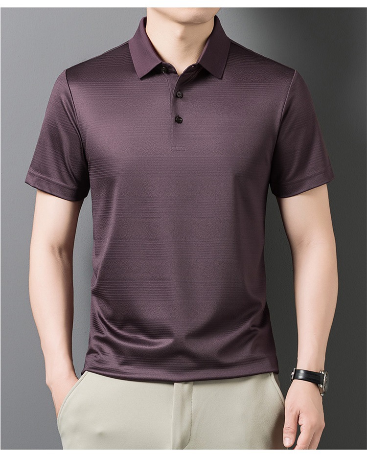 Áo thun nam tay ngắn lụa Mulberry cao cấp cổ tròn — Tây Ban Nha 9623 chi tiết 20