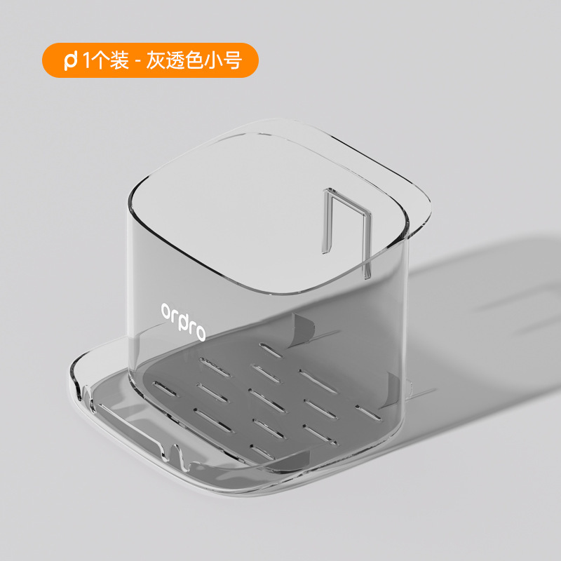 キッチン用の穴あけ不要の壁掛け収納ボックス、水切り可能な釘不要の生姜とニンニクの収納バスケット|undefined