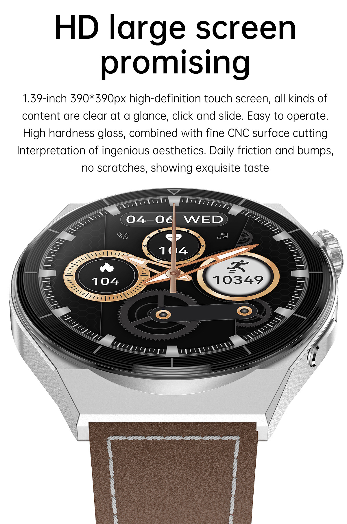 GT3PRO Smart Watch Bluetooth Anruf Herzfrequenz kabelloses Aufladen_voghion.com