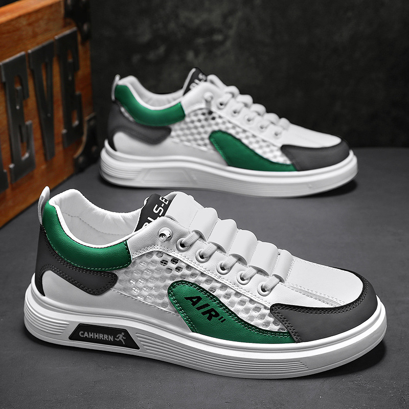 Zapatillas de deporte para jóvenes de alta calidad, malla grande, zapatillas de deporte de verano delgadas, zapatos de moda perezosos de un solo pie para hombres transpirables