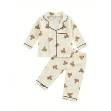 C 62835 Kids' Bear Pajama Set ��ͯС��˯����װ�羳��