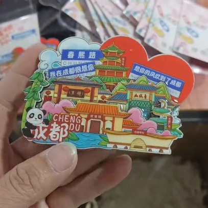 냉장고 자석 도매 박물관 냉장고 자석 WENGUANG 여행 PVC 냉장고 자석 자석 자기 얼굴 스티커 도매 제조 업체