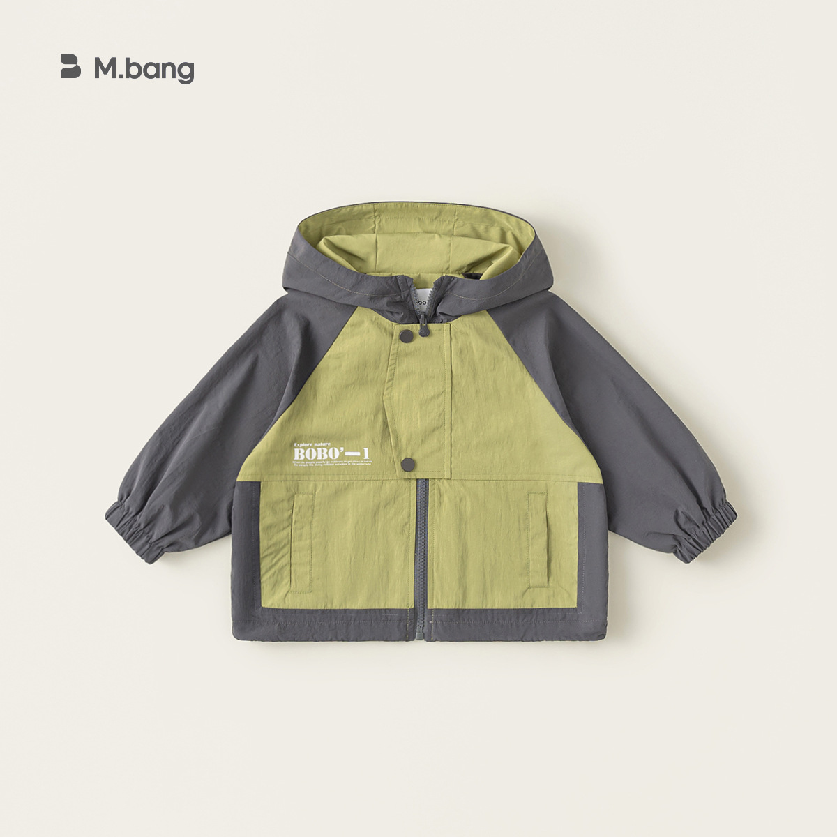 Yoobao ropa infantil chaqueta encapuchada para niños 2025 primavera nuevo cardigán de color para niños ropa de primavera chaqueta de niños