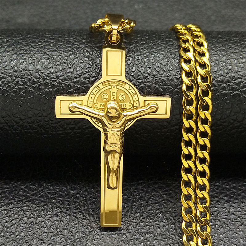 Collier Croix Jesus Crucifix Detail 1