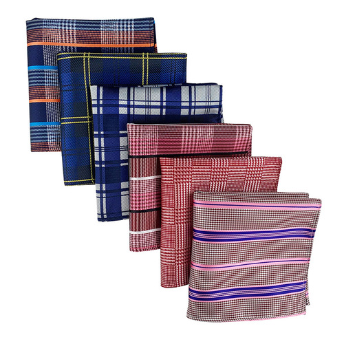 Men's handkerchief square polyester material fashion pattern suit square pocket square