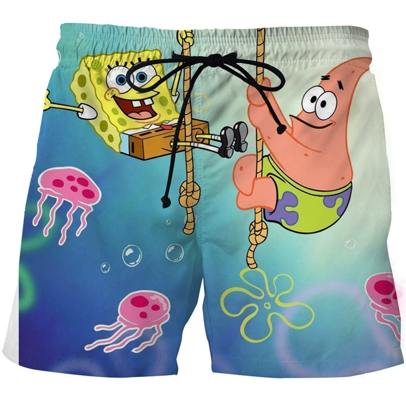 Летние губки детские пляжные штаны, мужские шорты, 2022 год, 3D цифровая печать услуга